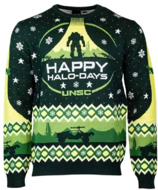 Happy Halo Days Christmas Jumper
