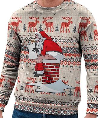 Classic Santa Pants Chimney Christmas Jumper