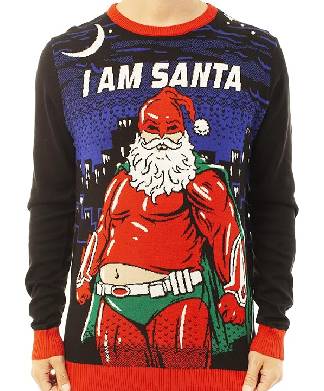 I Am Santa Superhero Christmas Jumper
