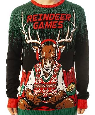 Reindeer Gaming Christmas Jumper