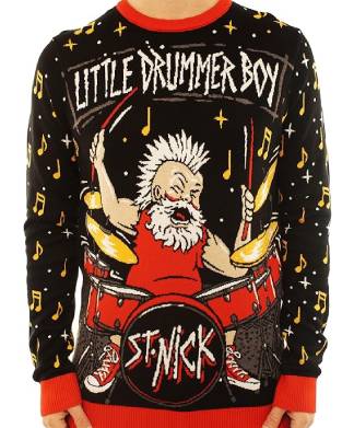 St Nick Drummer Boy Christmas Jumper
